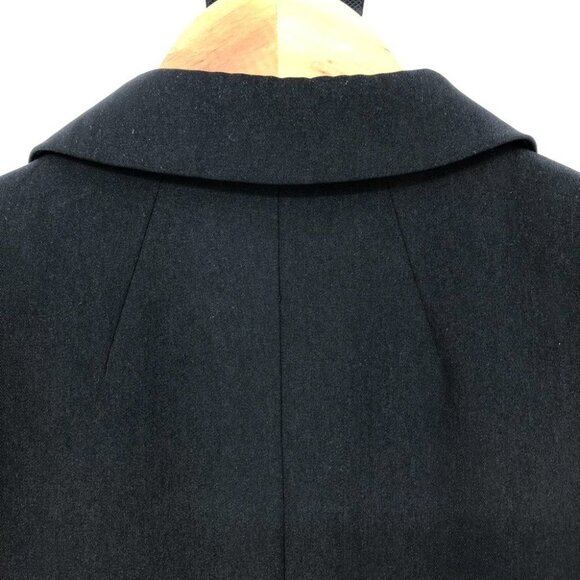 L.K. Bennett Black 3 button Blazer petite length 3/4 rolled sleeves size 10 - Picture 7 of 16